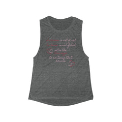 Inspirational - Courage - Women's Flowy Scoop Muscle Tank