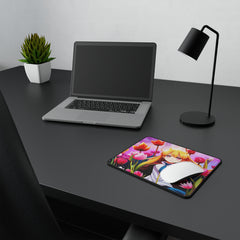 Anime Girl with Tulips AI Non-Slip Gaming Mouse Pad