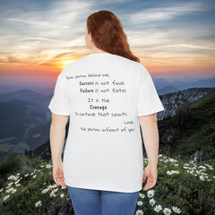 Inspirational - Courage to fail - Unisex Heavy Cotton Tee - SM-5XL