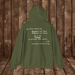 Inspirational - Courage to fail -  Unisex Heavy Blend™ Hooded Sweatshirt  SM - 5XL