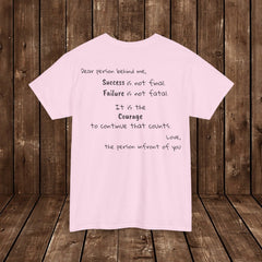 Inspirational - Courage to fail - Unisex Heavy Cotton Tee - SM-5XL