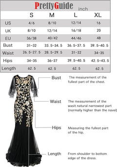 Women'S Evening Dress 1920S Sequin Mermaid Hem Maxi Long Formal Ball Gown