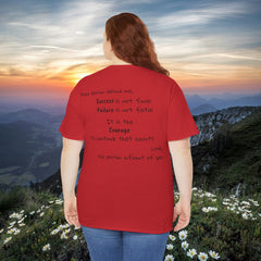 Inspirational - Courage to fail - Unisex Heavy Cotton Tee - SM-5XL