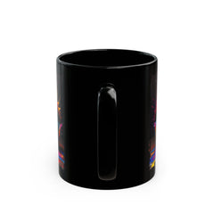 Kiss Is A Whisper Rainbow Lips Black Mug (11oz, 15oz)