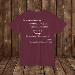 Inspirational - Courage to fail - Unisex Heavy Cotton Tee - SM-5XL