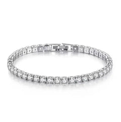 Zircon Sterling Silver Tennis Bracelet