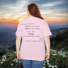 Inspirational - Courage to fail - Unisex Heavy Cotton Tee - SM-5XL