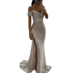 Sequined Elegant Formal Evening Dress