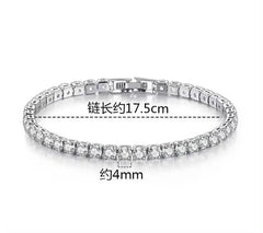 Zircon Sterling Silver Tennis Bracelet