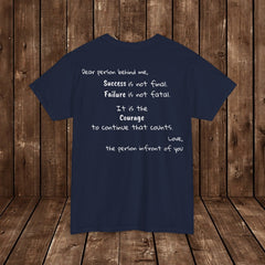 Inspirational - Courage to fail - Unisex Heavy Cotton Tee - SM-5XL