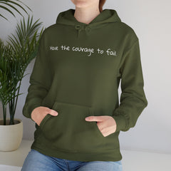 Inspirational - Courage to fail -  Unisex Heavy Blend™ Hooded Sweatshirt  SM - 5XL