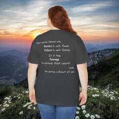 Inspirational - Courage to fail - Unisex Heavy Cotton Tee - SM-5XL