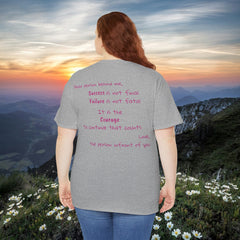 Inspirational - Courage to fail - Unisex Heavy Cotton Tee - SM-5XL