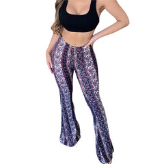 Women's Flare Ethnic Print Pants