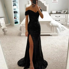 Sequined Elegant Formal Evening Dress