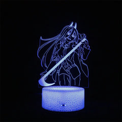 Chainsaw Man Makima Power Denji Anime 3D Lamp LED Illusion Night Light