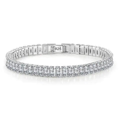 Zircon Sterling Silver Tennis Bracelet