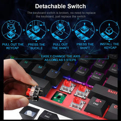 Redragon Mini Mechanical Gaming Wired Keyboard