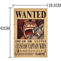 Anime Luffy Gear 5 One Pieces Bounty Wanted Posters