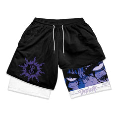 Berserk 2 in 1 Gym Shorts for Men Variety of Designs, Anime, Solid, Click for More