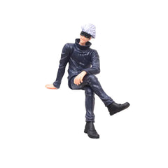 15CM Figure Anime Jujutsu Kaisen Gojo Satoru Sitting Pressed Noodles Model Dolls Toy Gift Collect Boxed PVC Material