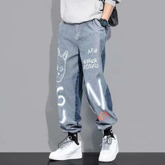 Korean Hip Hop Men's Jeans