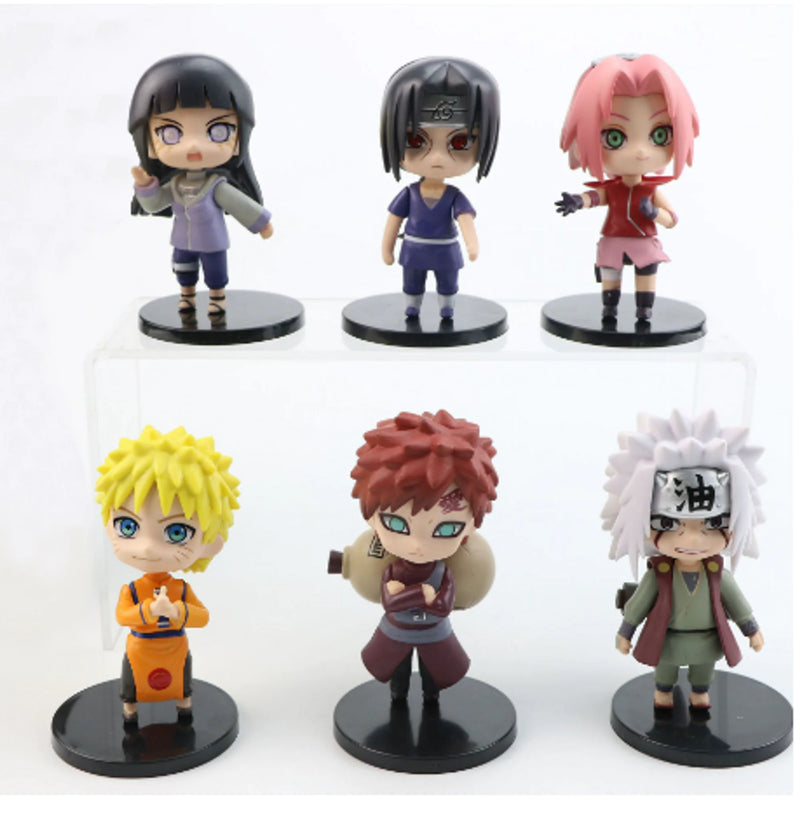 Hot 12pcs/set  Naruto Anime Figures Toys Kid Gift