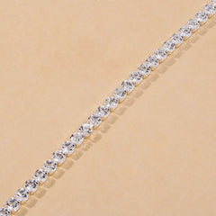 Rhinestone Tennis Chain Anklet