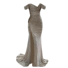 Sequined Elegant Formal Evening Dress