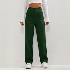 Women's High- Waisted Casual Pants