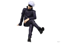 15CM Figure Anime Jujutsu Kaisen Gojo Satoru Sitting Pressed Noodles Model Dolls Toy Gift Collect Boxed PVC Material