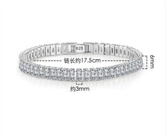 Zircon Sterling Silver Tennis Bracelet