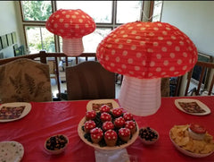 3D Hanging Mushroom Paper Lantern