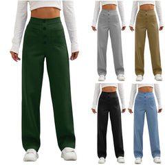 Women's High- Waisted Casual Pants