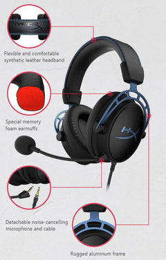 HyperX Alpha S 7.1 Surround Sound Gaming Headphone with Microphone