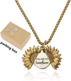 You Are My Sunshine Music Box and Necklace Set