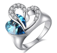 Dazzling Heart Stone Ring