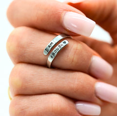 I Am Enough - Adjustable Ring - Support NAMI