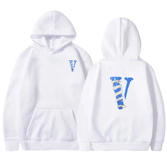 White Snake Big V Casual Hoodies